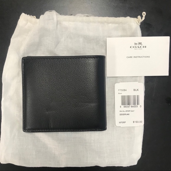 Men’s COACH wallet- Black - Picture 2 of 4